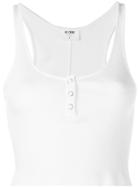 Re/done Cropped Tank Top - White