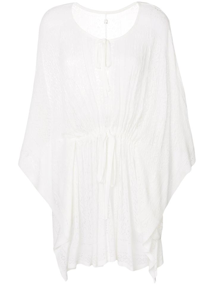Twin-set Pointelle-knit Tunic - White