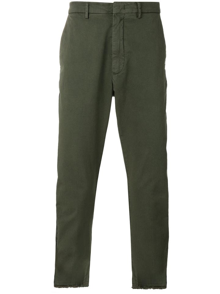 Pence - Baldo Cropped Trousers - Men - Cotton/spandex/elastane - 48, Green, Cotton/spandex/elastane