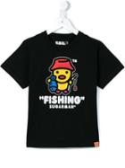 Sugarman Kids Fishing Print T-shirt, Boy's, Size: 7 Yrs, Black