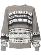 Maison Margiela Geometric Knit Sweater - Grey