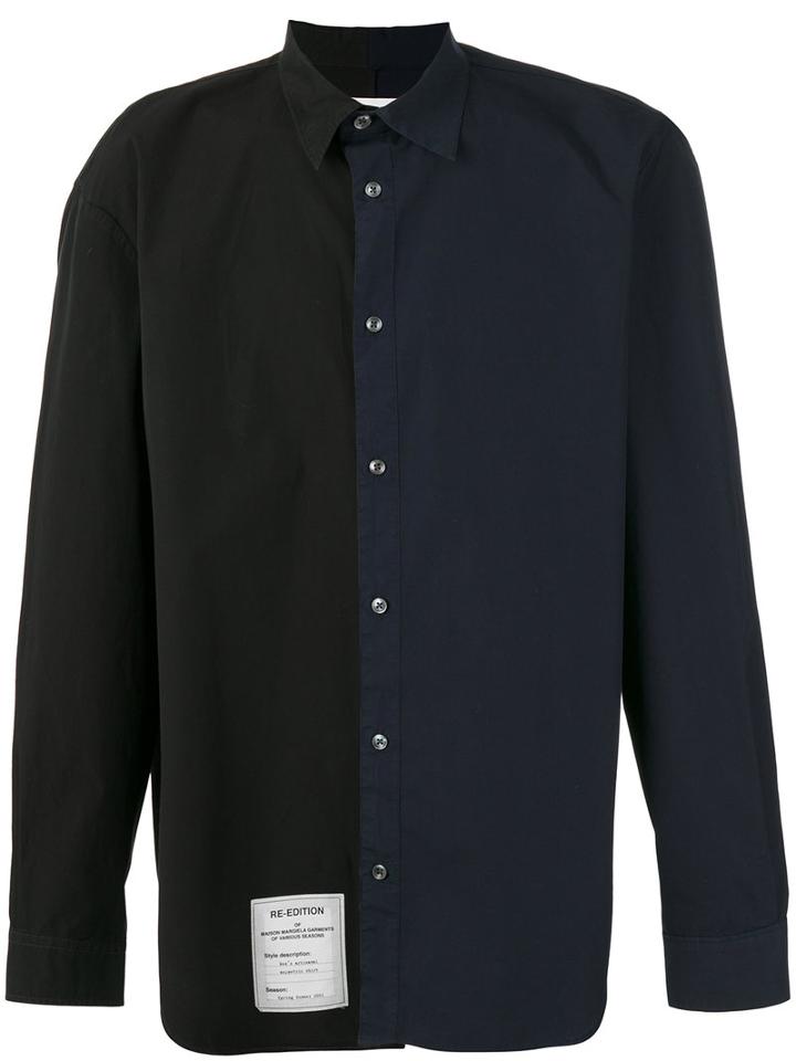Maison Margiela - Asymmetric Shirt - Men - Cotton - 43, Black, Cotton