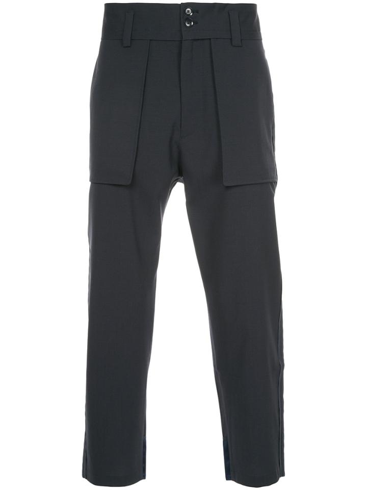 Oamc Patch Pocket Trousers - Blue