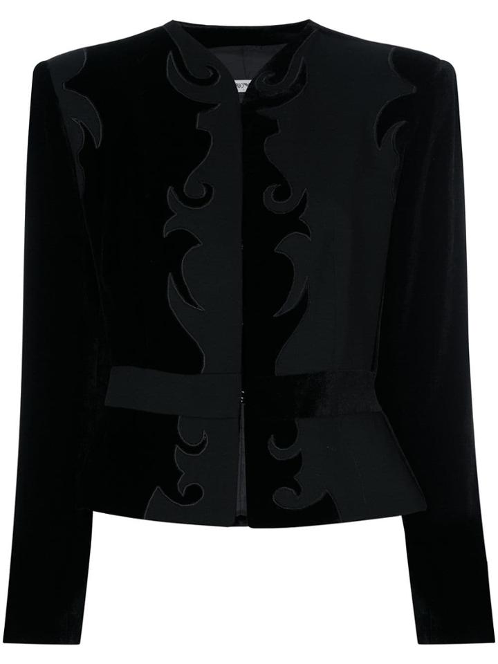 Emporio Armani Vintage Baroque Jacket - Black