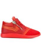 Giuseppe Zanotti Design Runner Mid-top Sneakers - Red