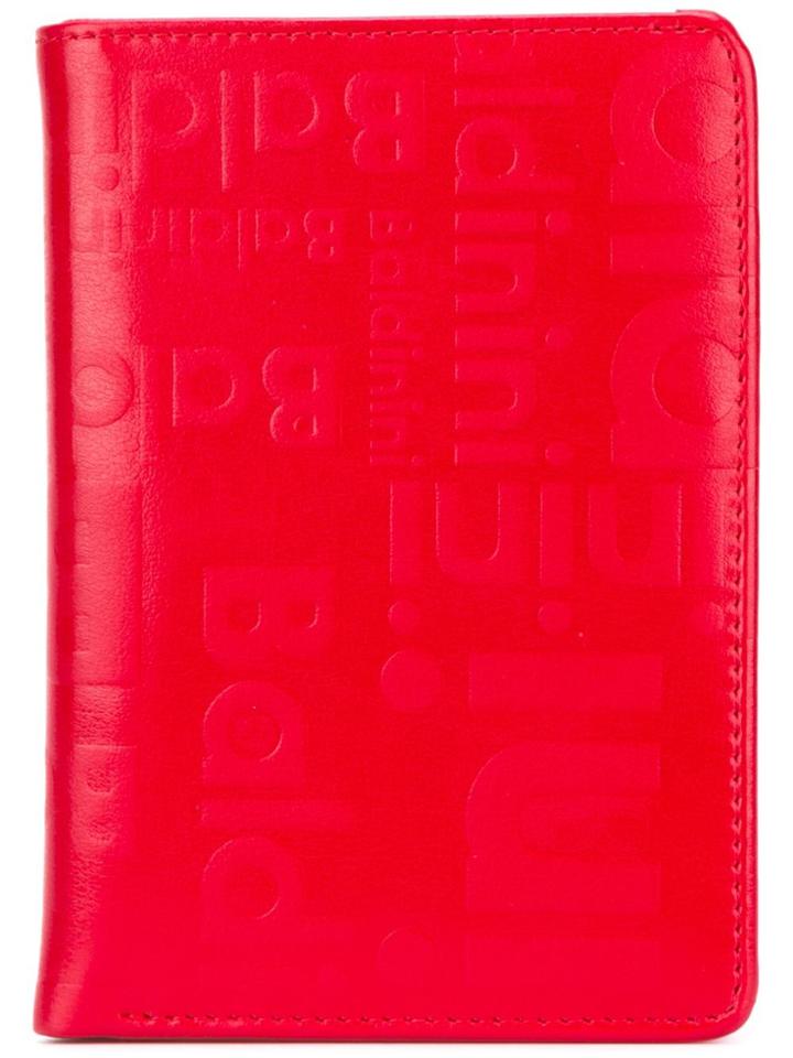Baldinini Embossed Logo Cardholder - Red