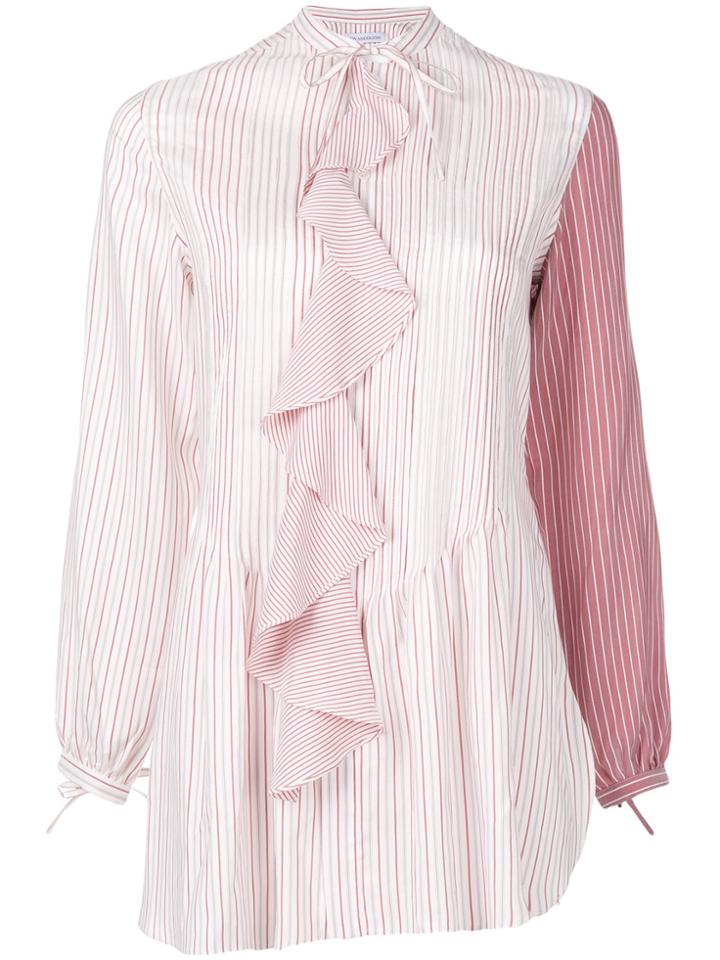Jw Anderson Contrast Sleeve Shirt - Pink & Purple