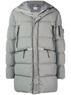Cp Company Padded Hooded Coat - Green