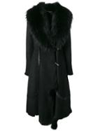 Desa 1972 Long Fur Coat - Black