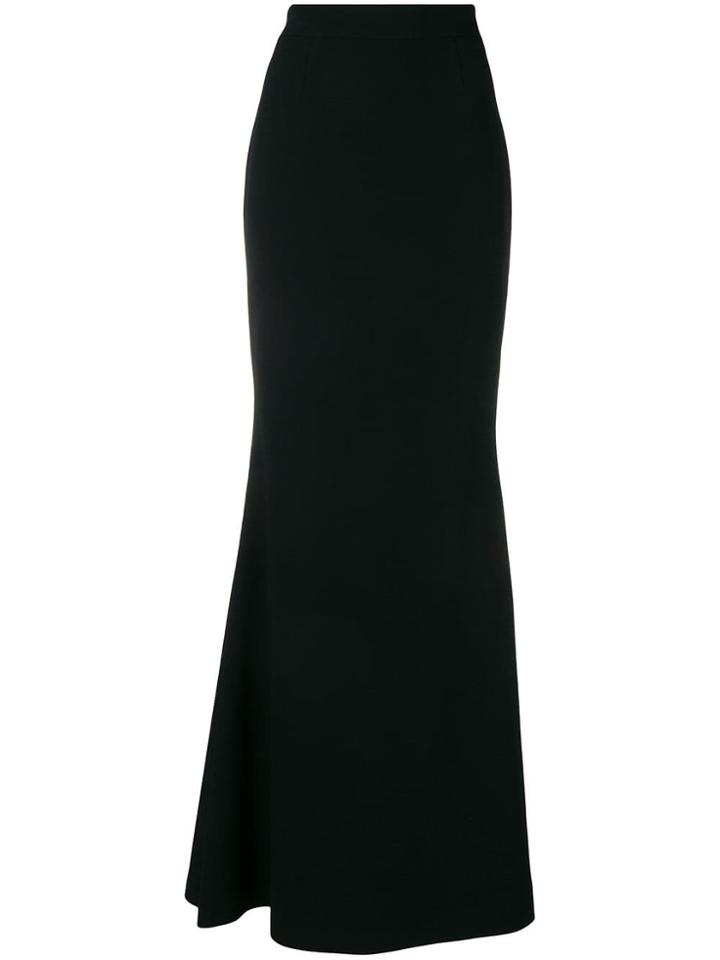 La Mania Long Mermaid Skirt - Black