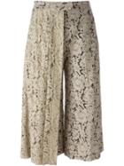 Msgm Lace Overlay Trousers