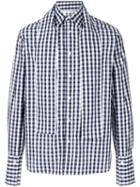 Jw Anderson Straps Checked Shirt - Blue
