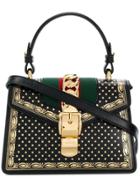 Gucci Sylvie Mini Moon & Stars Bag - Black