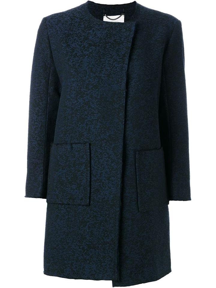 Dorothee Schumacher Fresh Desire Coat, Women's, Size: 3, Blue, Cotton/polyacrylic/other Fibers/viscose