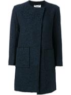 Dorothee Schumacher Fresh Desire Coat, Women's, Size: 3, Blue, Cotton/polyacrylic/other Fibers/viscose