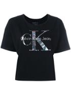 Calvin Klein Jeans - Logo Print T-shirt - Women - Cotton - Xs, Women's, Black, Cotton