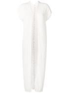 Caravana Fringed Open Front Vest - White