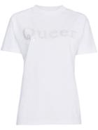 Ashish Diamante Queen T Shirt - White