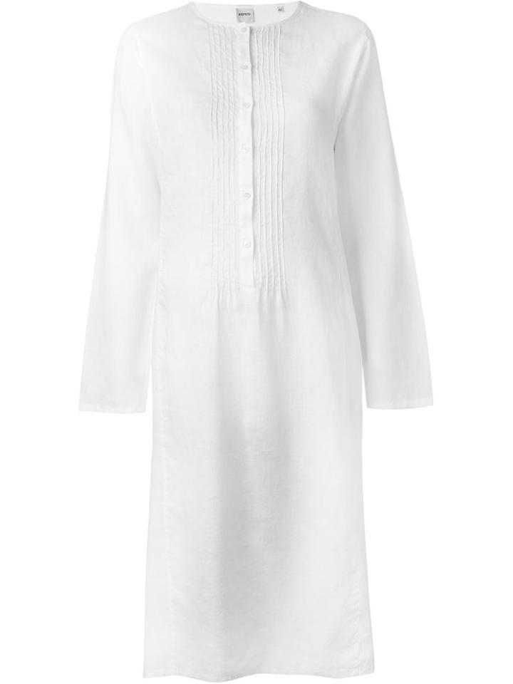 Aspesi Pleated Bib Tunic Dress