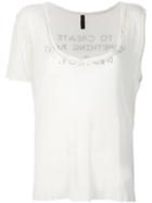 Unravel Project One Sleeve Tee - Nude & Neutrals