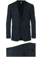 Burberry Slim-fit Check Suit - Blue