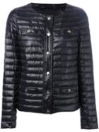 Herno Collarless Padded Jacket, Women's, Size: 44, Black, Feather Down/polyamide
