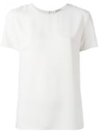 P.a.r.o.s.h. Keyhole Detail T-shirt, Nude/neutrals, Polyester