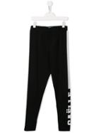 Gaelle Paris Kids Logo Print Leggings - Black