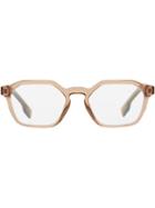 Burberry Eyewear Geometric Optical Frames - Brown