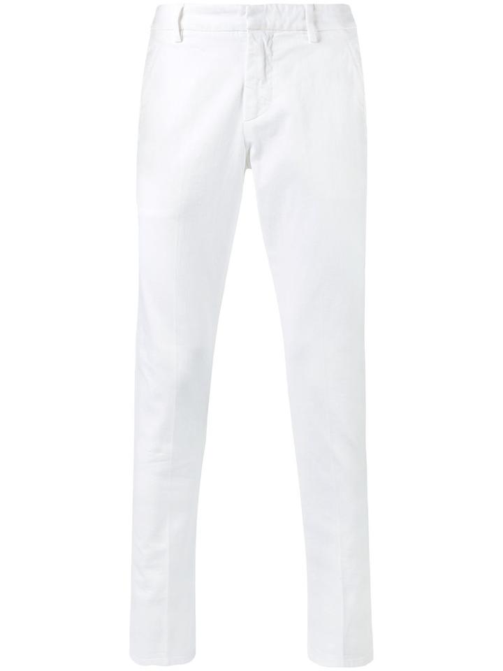 Dondup Straight Jeans, Men's, Size: 36, White, Cotton/spandex/elastane