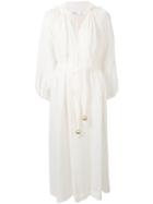 Lisa Marie Fernandez Long Belted Tunic Dress - White