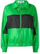 Kenzo - Logo Print Windbreakers - Women - Polyamide - S, Green, Polyamide