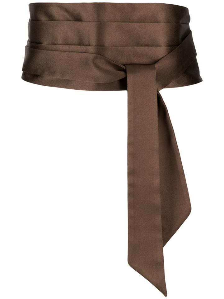 Brunello Cucinelli Tied Waist Belt - Brown