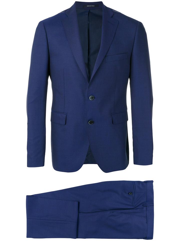 Dinner Two-piece Suit, Men's, Size: 52, Blue, Cupro/wool