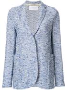 Harris Wharf London Bouclé Blazer - Blue