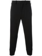 Neil Barrett Gathered Ankle Trousers, Men's, Size: Large, Black, Viscose/polyester/spandex/elastane