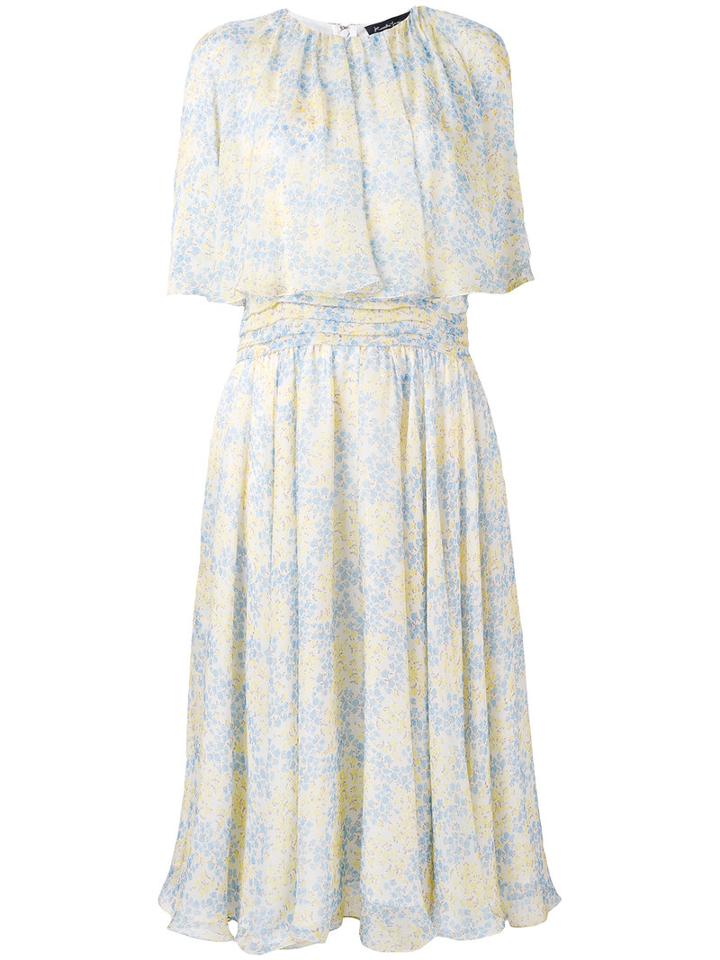 Rossella Jardini - Printed Shift Dress - Women - Silk/polyester - 44, Yellow, Silk/polyester