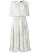Rossella Jardini - Printed Shift Dress - Women - Silk/polyester - 44, Yellow, Silk/polyester