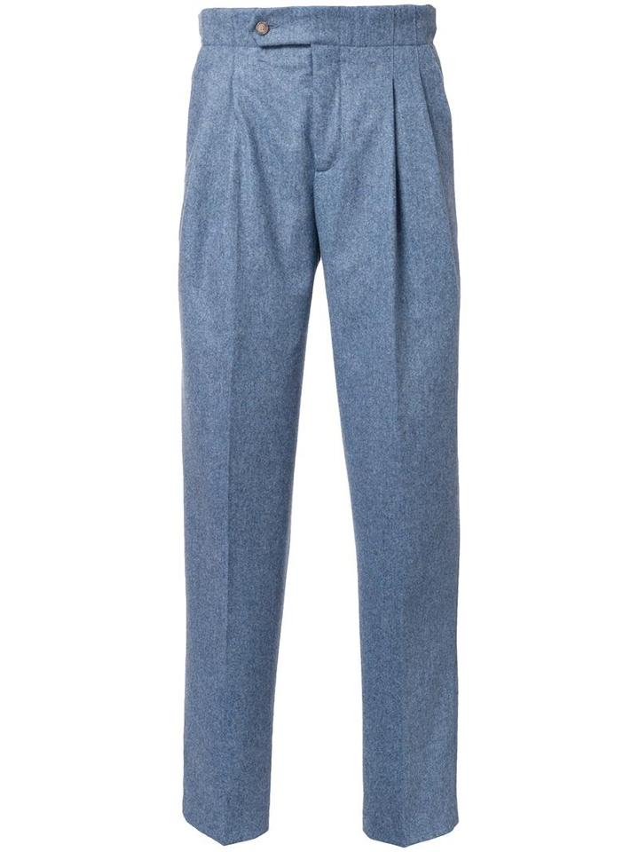 Éditions M.r Pleated Tapered Trousers, Men's, Size: 44, Grey, Wool