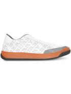Burberry Perforated Logo Leather Sneakers - White