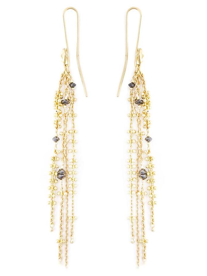 Natasha Collis Black Diamond Waterfall Earrings