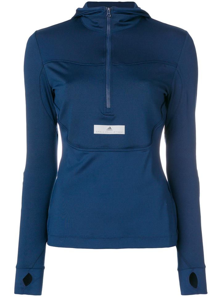 Adidas By Stella Mccartney Run Hooded Jacket - Blue
