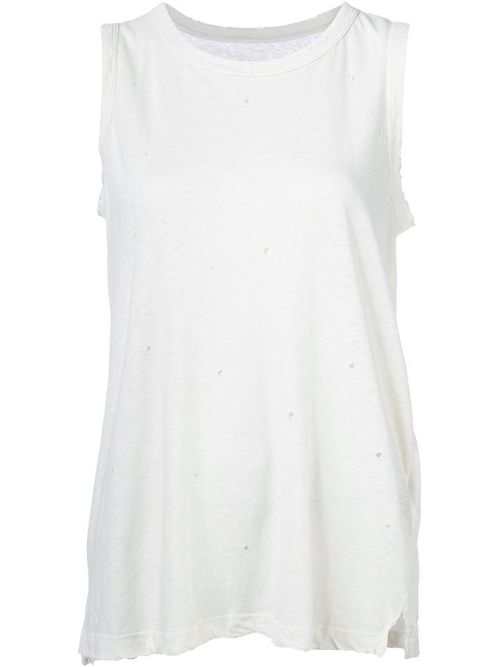Current/elliott Distressed Tank Top
