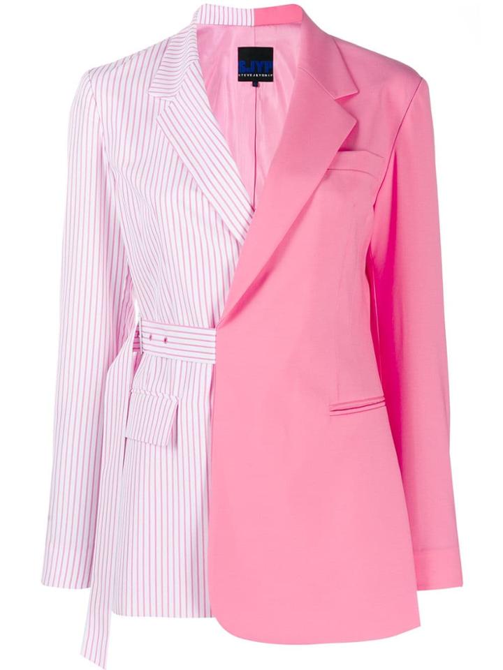 Sjyp Mix-panelled Blazer - Pink