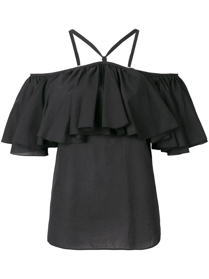 Plein Sud Off-the-shoulder Blouse - Black