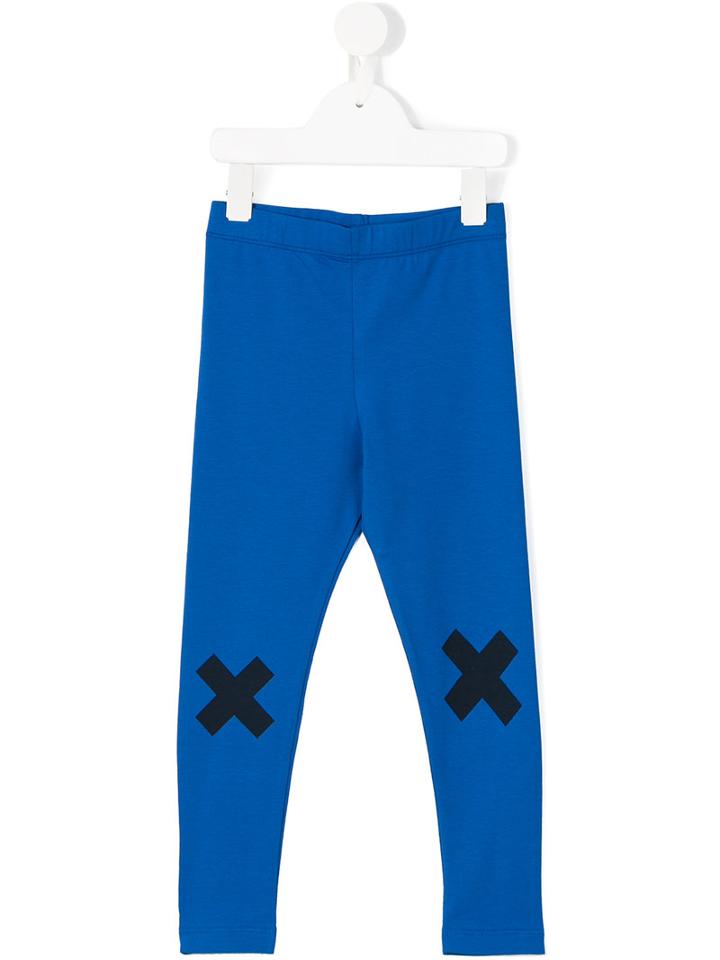 Tiny Cottons X Print Leggings, Girl's, Size: 8 Yrs, Blue