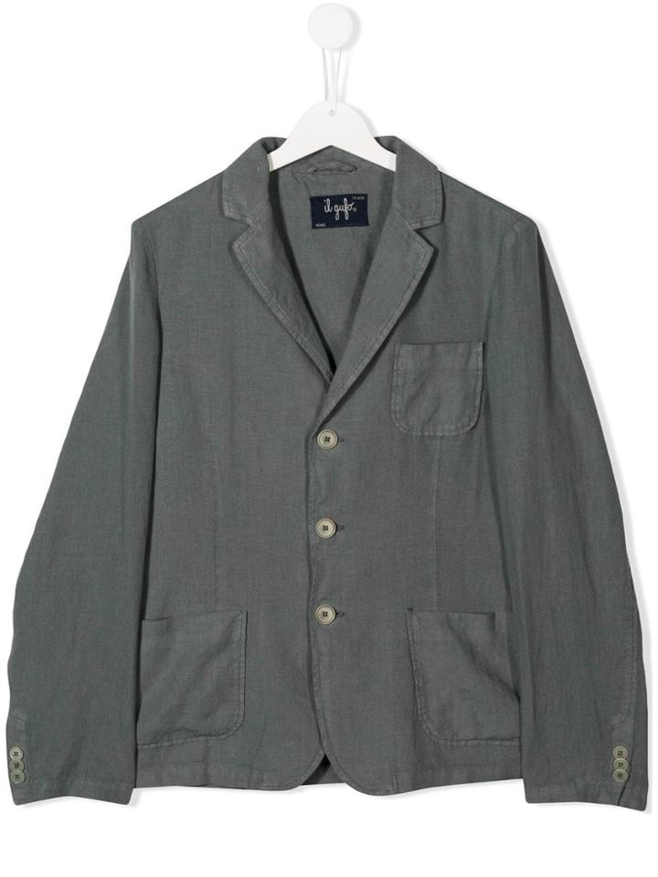 Il Gufo Buttoned Up Blazer - Grey