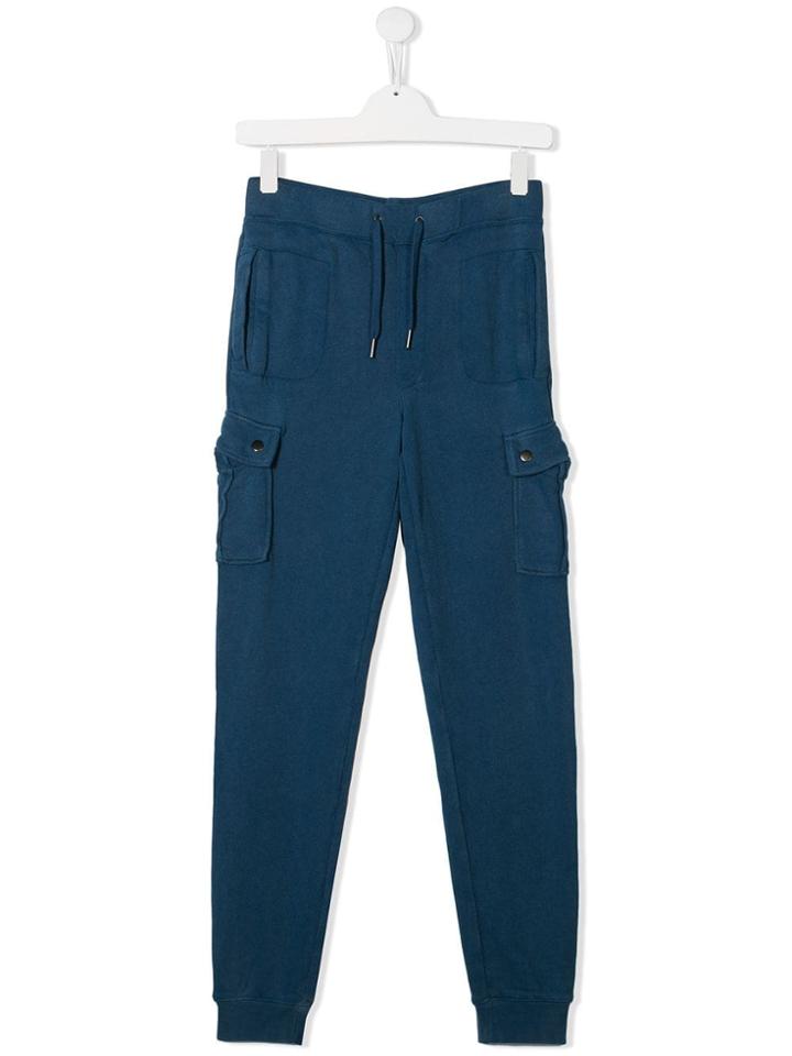Sun 68 Kids Utility Track Trousers - Blue