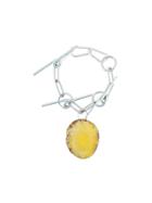 Chopova Lowena Gem Embellished Chain Choker - Silver