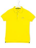 Aston Martin Kids Embroidered Logo Polo Shirt - Yellow & Orange